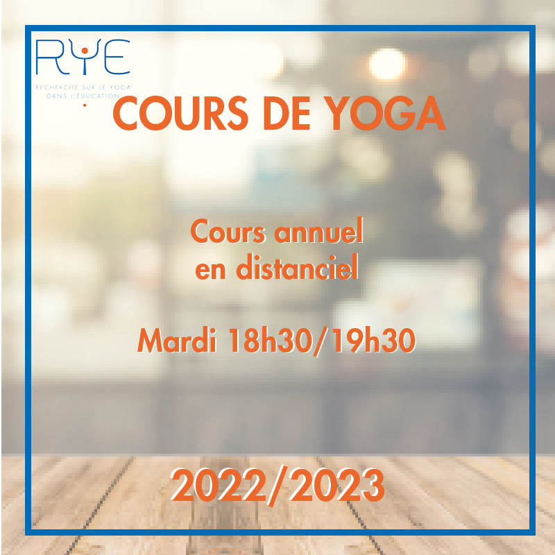 Cours de yoga hebdomadaire mardi
